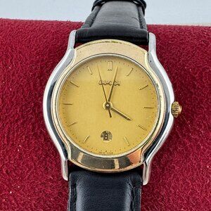 Authentic Vintage Swiss Made Ladies Gucci Watch 18K 10 Micron Gold 800L